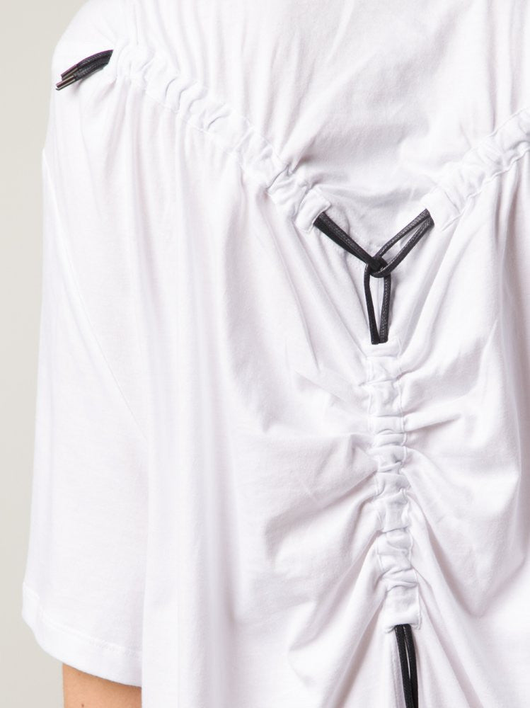Original Design Corded T-Shirt Ruched Y-cording Relax Fit Tunic Kaftan - Ofelya Boutique
