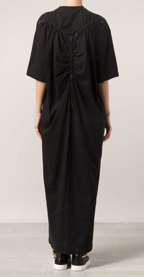 Original Design Corded T-Shirt Ruched Y-cording Relax Fit Tunic Kaftan - Ofelya Boutique