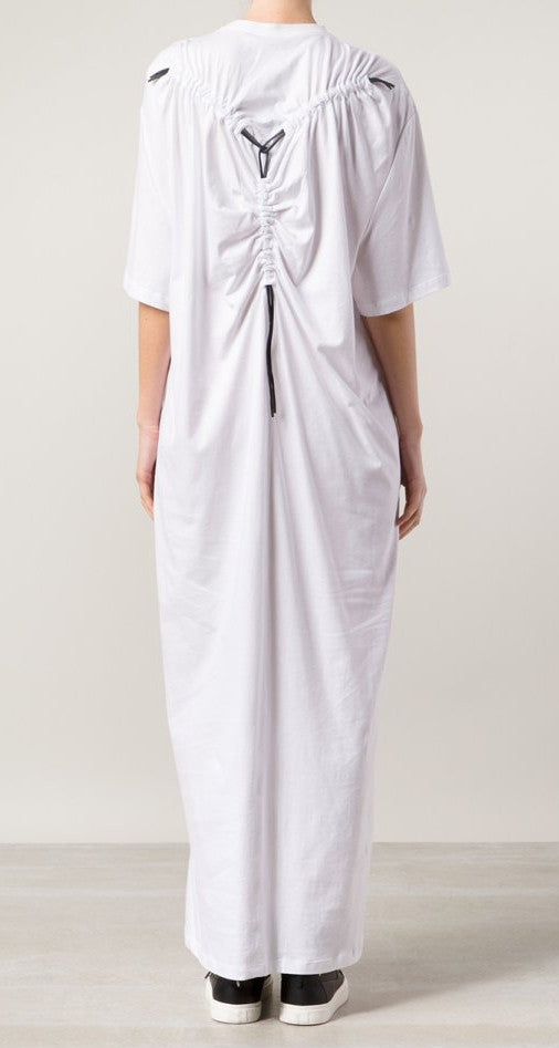 Original Design Corded T-Shirt Ruched Y-cording Relax Fit Tunic Kaftan - Ofelya Boutique