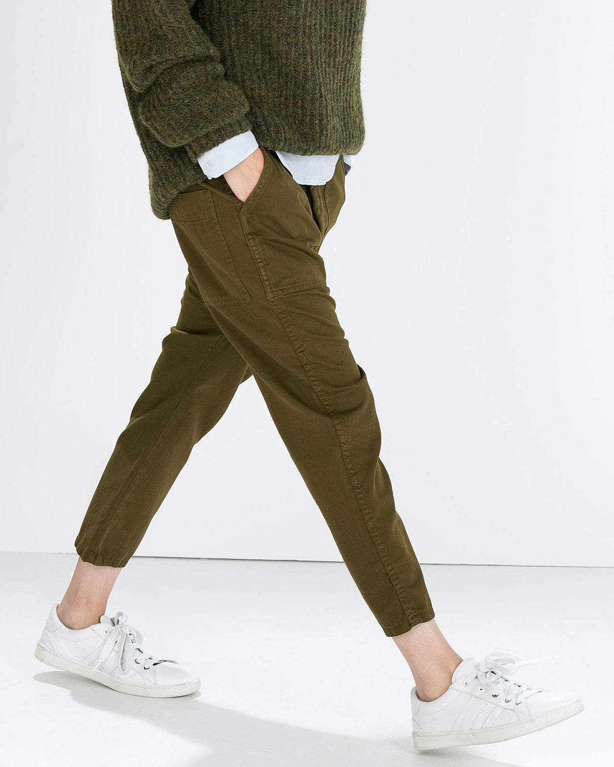 Women Drop Crotch Pants / Loose Casual Drop Crotch Harem Pants for Women - Ofelya Boutique