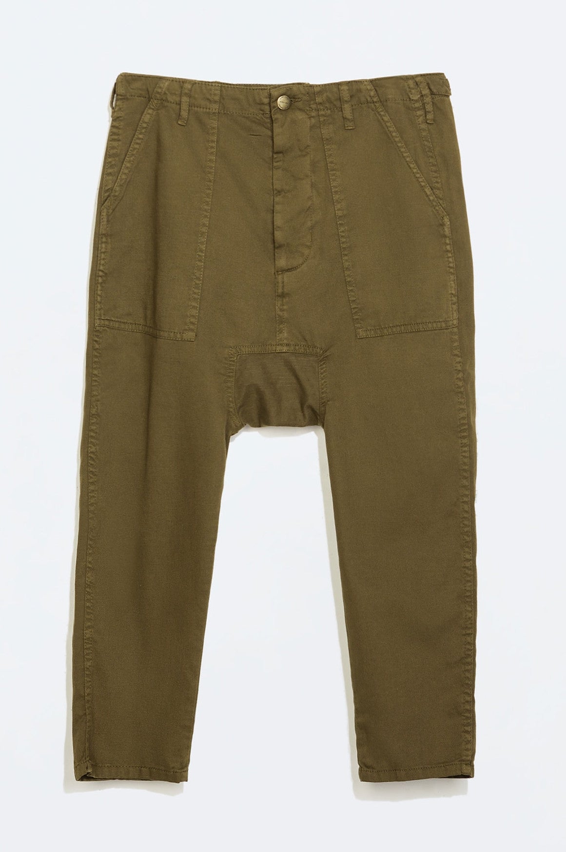 Women Drop Crotch Pants / Loose Casual Drop Crotch Harem Pants for Women - Ofelya Boutique