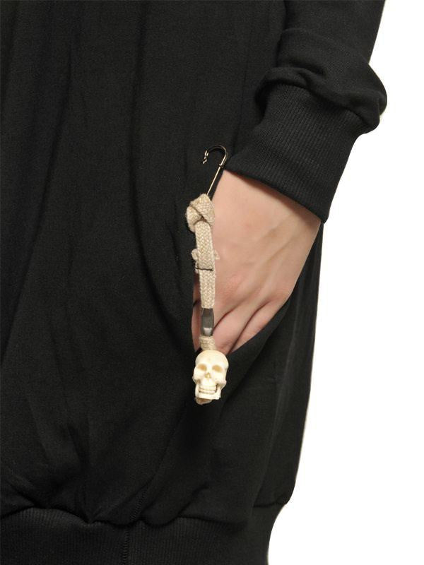 Women Hooded Mesh Long Sweatshirt / Adjustable Drawstring Hood / Oversized Hood - Ofelya Boutique