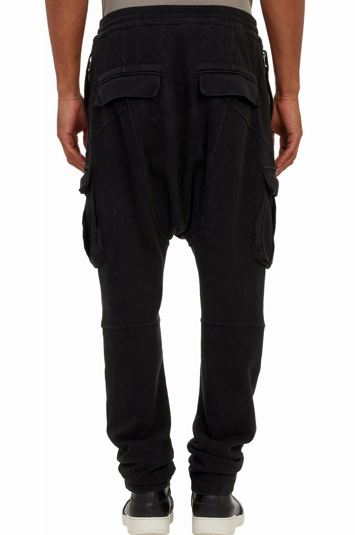 Biker Moto Drop Crotch Cargo Jogger / Loose Harem Pants - Ofelya Boutique