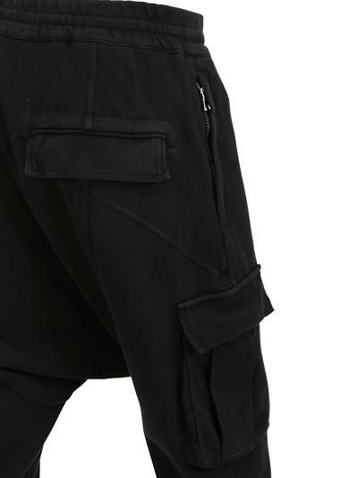 Biker Moto Drop Crotch Cargo Jogger / Loose Harem Pants - Ofelya Boutique