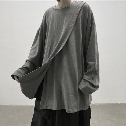 SHINOBI Men's Two Piece Look Long-Sleeve T-shirt