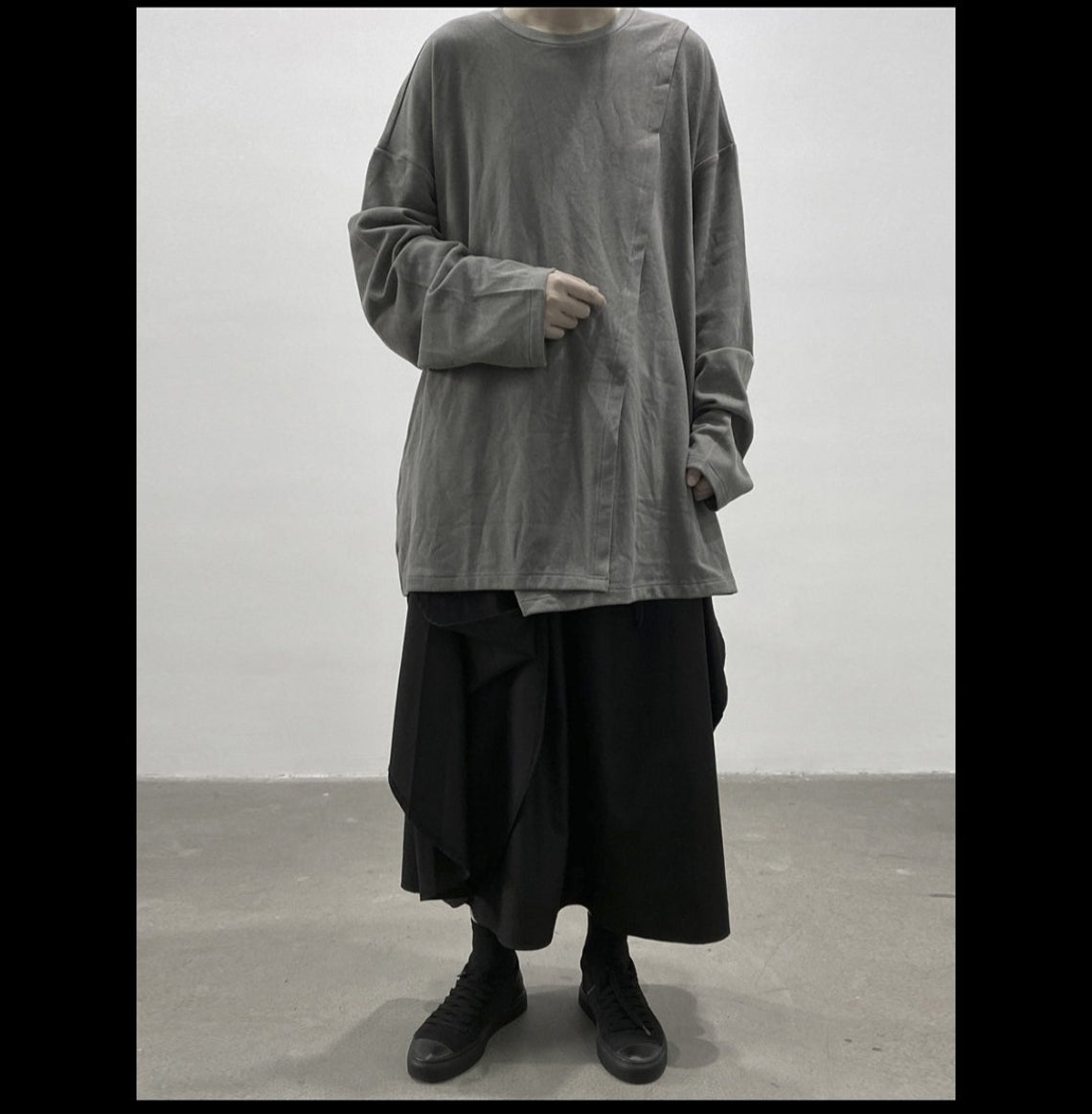 SHINOBI Men's Two Piece Look Long-Sleeve T-shirt