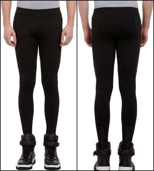 Black Jersey Cotton Leggings Under Joggers For Men &Women - Ofelya Boutique