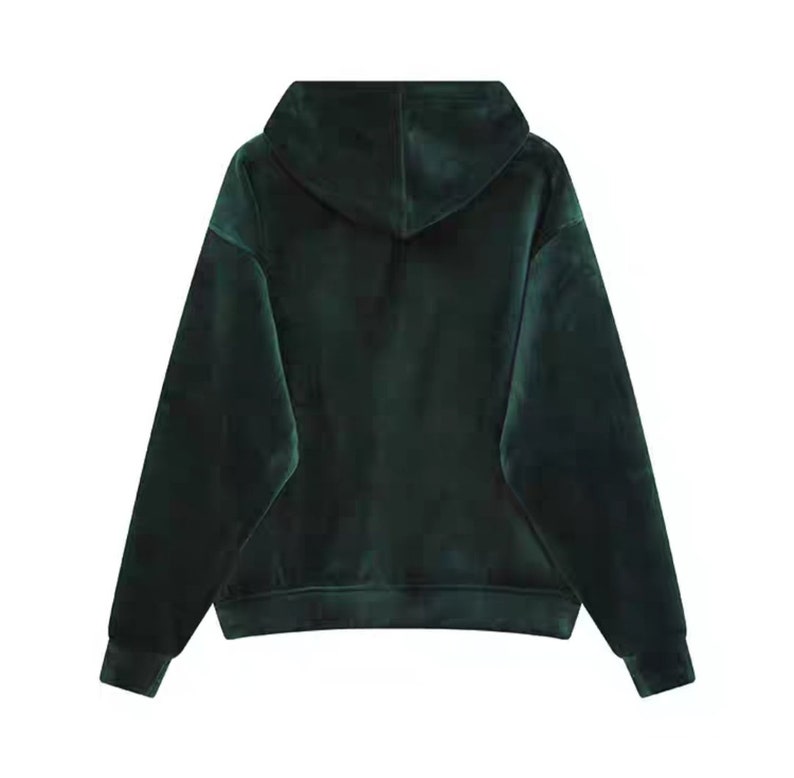 Men's Premium Silky Velour Oversized Chest Pocket Hoodie