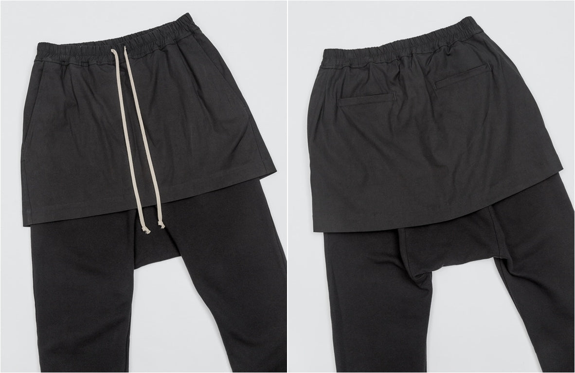 Men's Kilt Pants /Sarouel-Style Trousers / Japanese - Ofelya Boutique