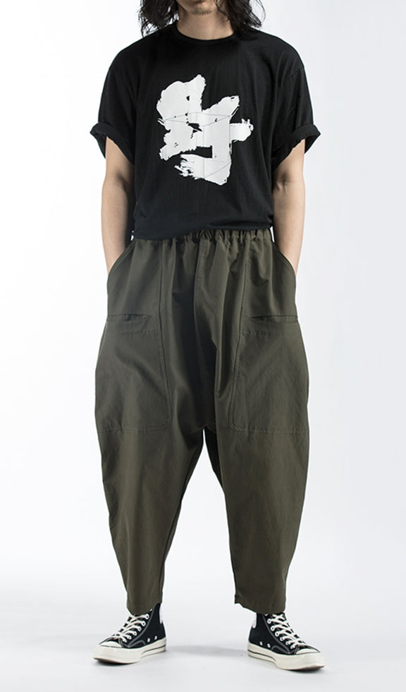 Men's Sarouel Wide Leg Trousers Japanese - Ofelya Boutique