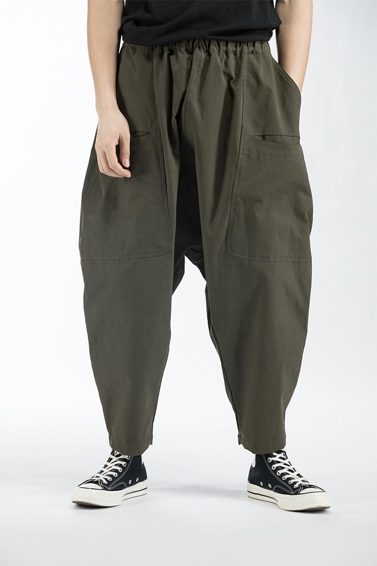 Men's Sarouel Wide Leg Trousers Japanese - Ofelya Boutique