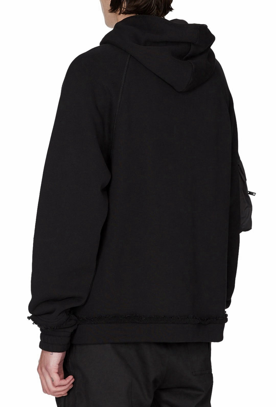 Men Techwear Military Oversized Hoodie with Tactical Sleeve
