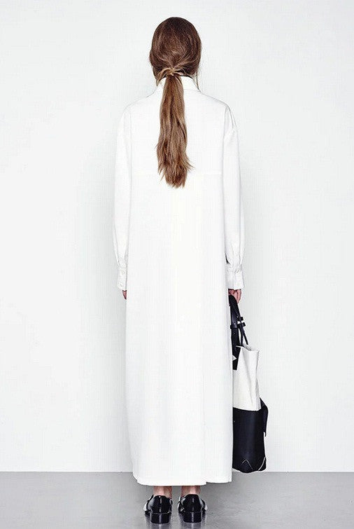 Women Crepe Top Dress Side Slit Overlong Mopping the Floor Long Skirt Kaftan - Ofelya Boutique