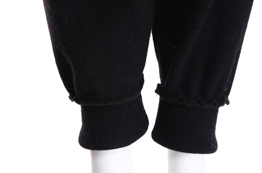 High Waisted Drop Crotch Lace Waist Combed Cotton Casual Pants Harem Pants - Ofelya Boutique