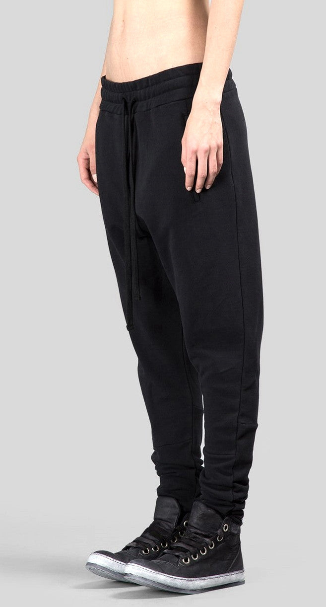 WOMEN’S BLACK TROUSERS Loose Casual Low Crotch Harem Pants - Ofelya Boutique