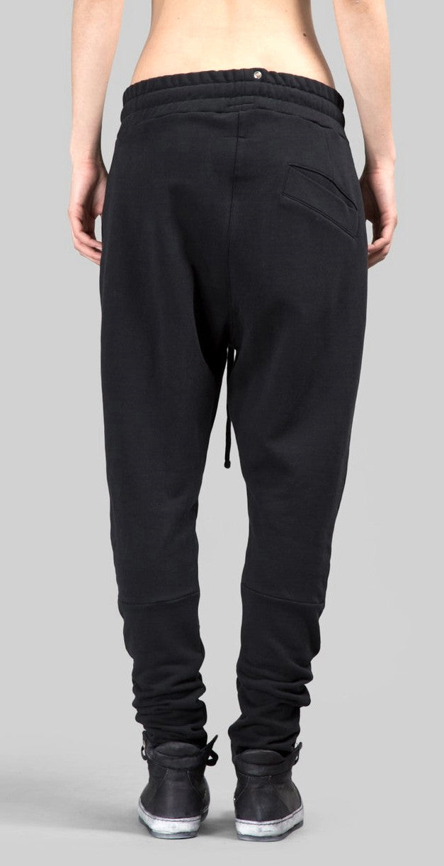 WOMEN’S BLACK TROUSERS Loose Casual Low Crotch Harem Pants - Ofelya Boutique