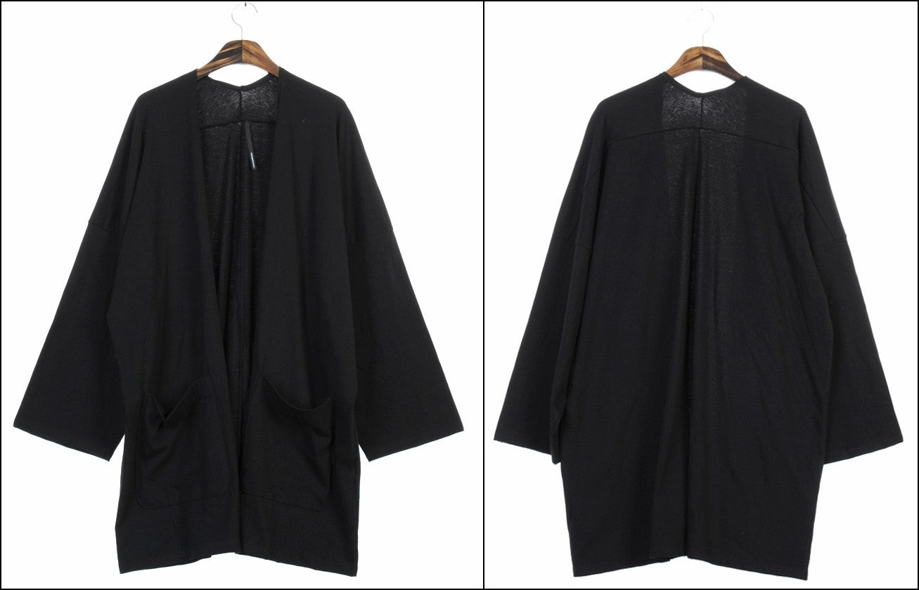 Japanese Oversized 3/4 Sleeve Samurai Long Cotton Jersey Cardigan Kimo –  Ofelya Boutique