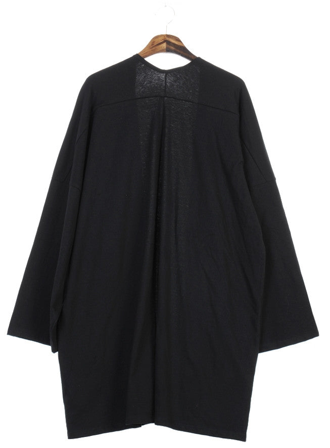 Japanese Oversized 3/4 Sleeve Samurai Long Cotton Jersey Cardigan Kimono jacket - Ofelya Boutique