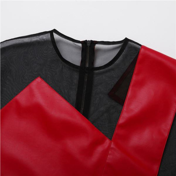 Men's Mesh Summer Black Geometric Organza Loose Tee Tshirt - Ofelya Boutique