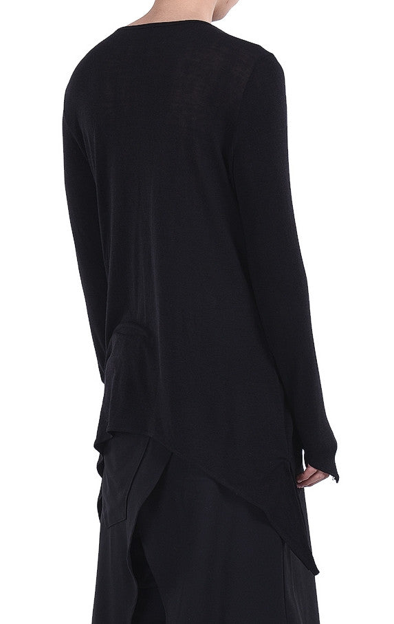 Men’s Round Neck T-Shirt Long Sleeves Viscose Cotton T-shirt - Ofelya Boutique
