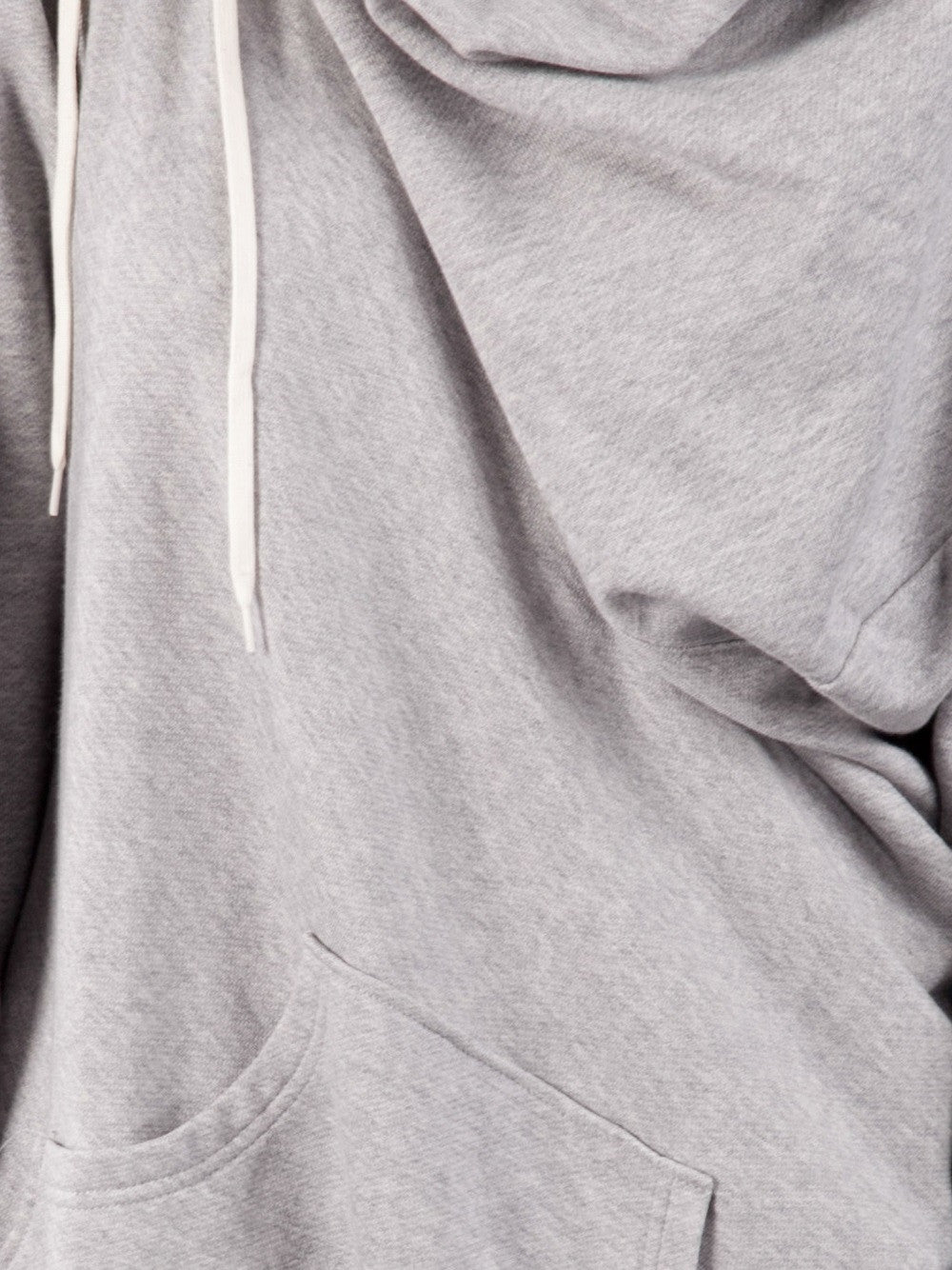 Oversized Asymmetrical Sweatshirt Dress //Extravagant Hooded - Ofelya Boutique