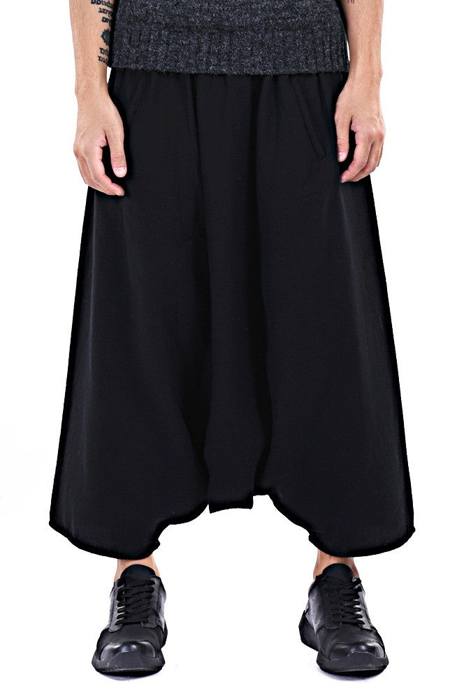 Sarrouel Japanese Wide Leg Stretch Cotton Trouser Yoga Pant / Unisex - Ofelya Boutique
