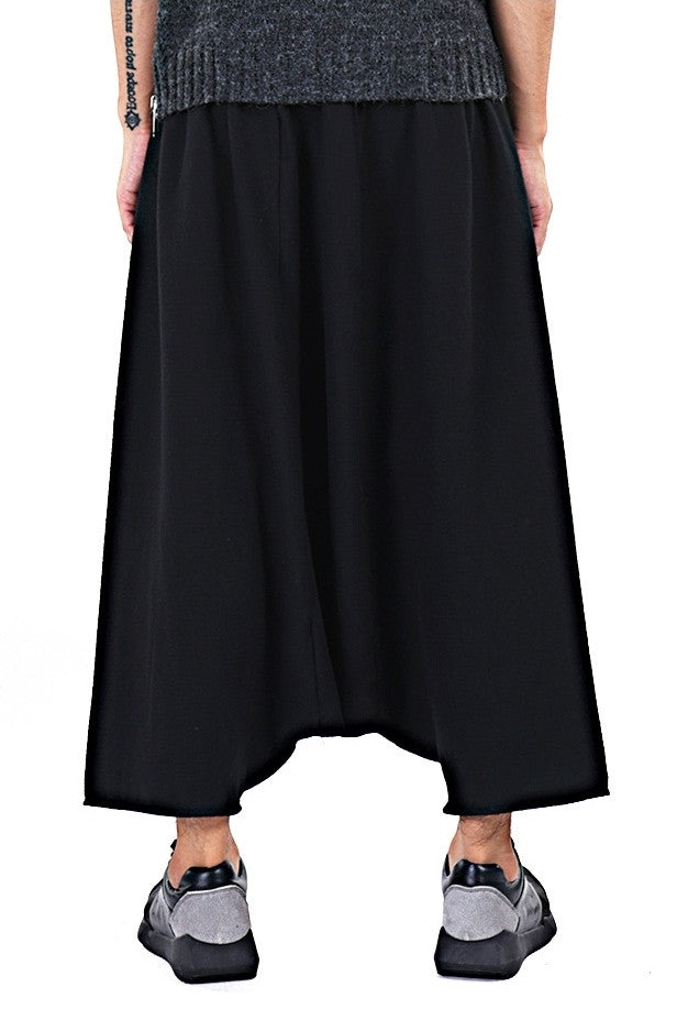 Sarrouel Japanese Wide Leg Stretch Cotton Trouser Yoga Pant / Unisex - Ofelya Boutique