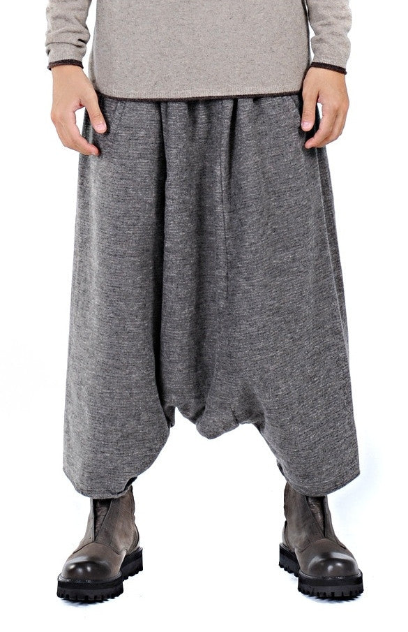 Sarrouel Japanese Wide Leg Stretch Cotton Trouser Yoga Pant / Unisex - Ofelya Boutique