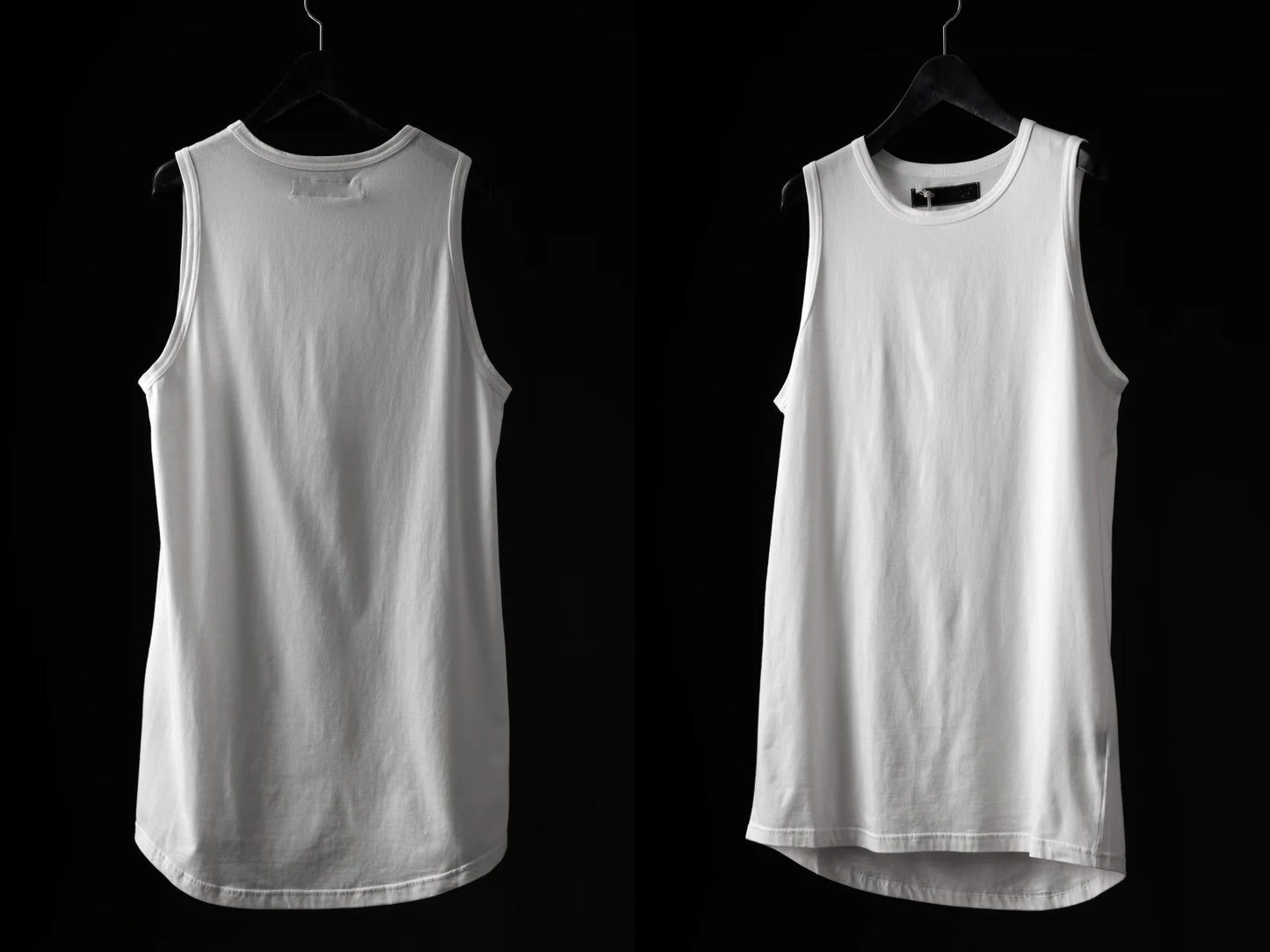 A.F T LOOSEY LONG TANKTOP , Essential Silky Longline Oval Cut Top