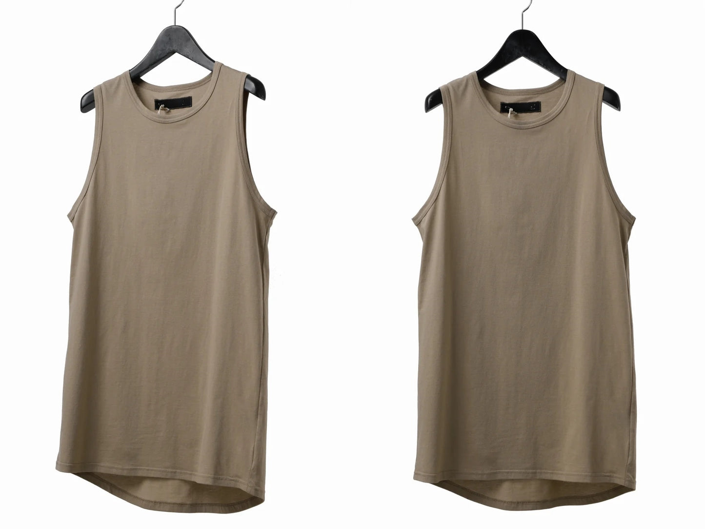 A.F T LOOSEY LONG TANKTOP , Essential Silky Longline Oval Cut Top