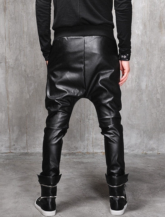 High Waist Black PU Leather Harem Pants – AZURA THE LABEL