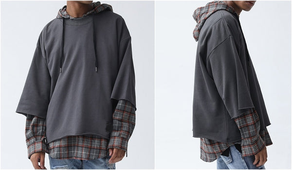 【SCENERITY】Boucle embroidered hoodie Boucle embroidered brushed hoodie - SCENERITY