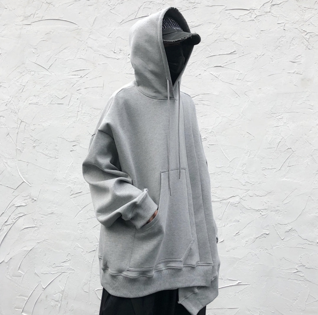 Men's Oversized Long Sleeve Hoodie Pullover /Avangarde