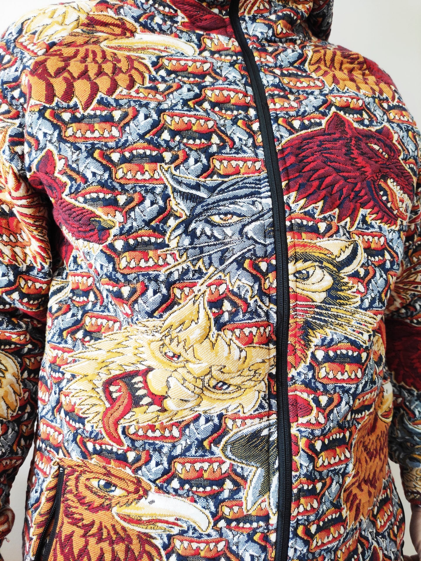 XS - 6XL Dragon Embossed Jacket / Mystical Animals Sweatshirt Winter / Pullover Hoodie