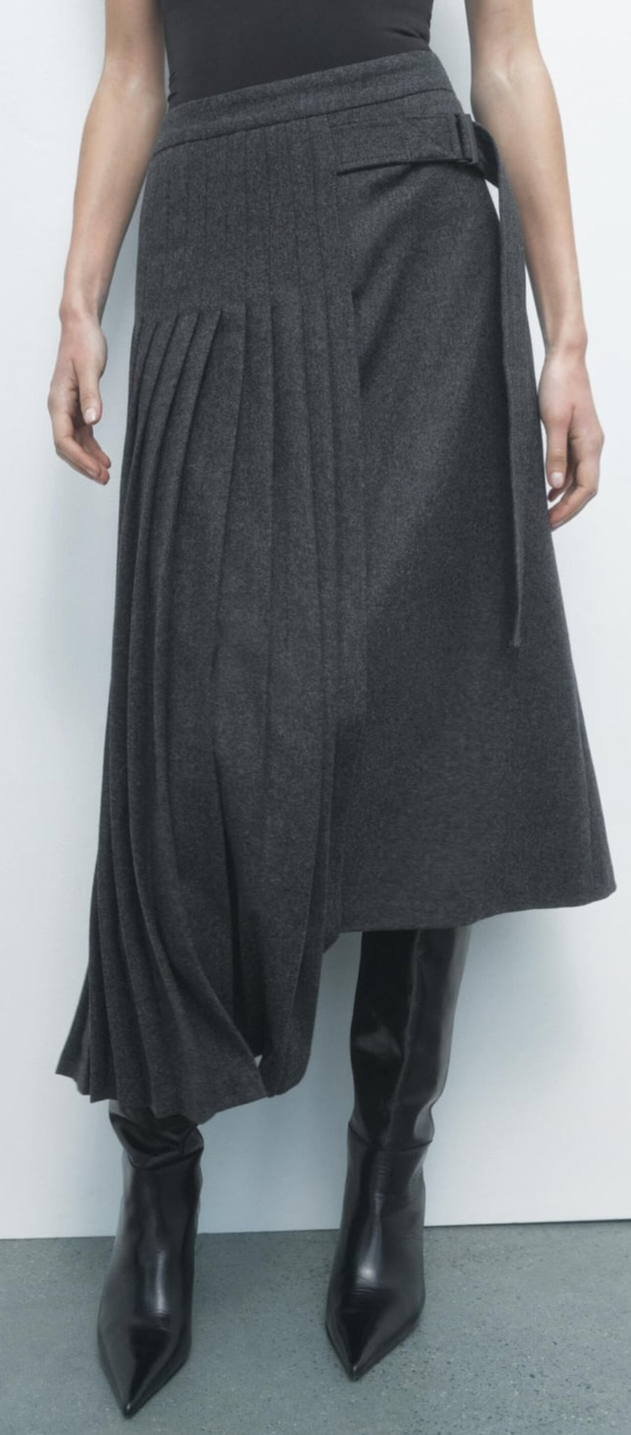 Detachable Wrap Skirt Women's Skirt Layer / Pleated Skirt