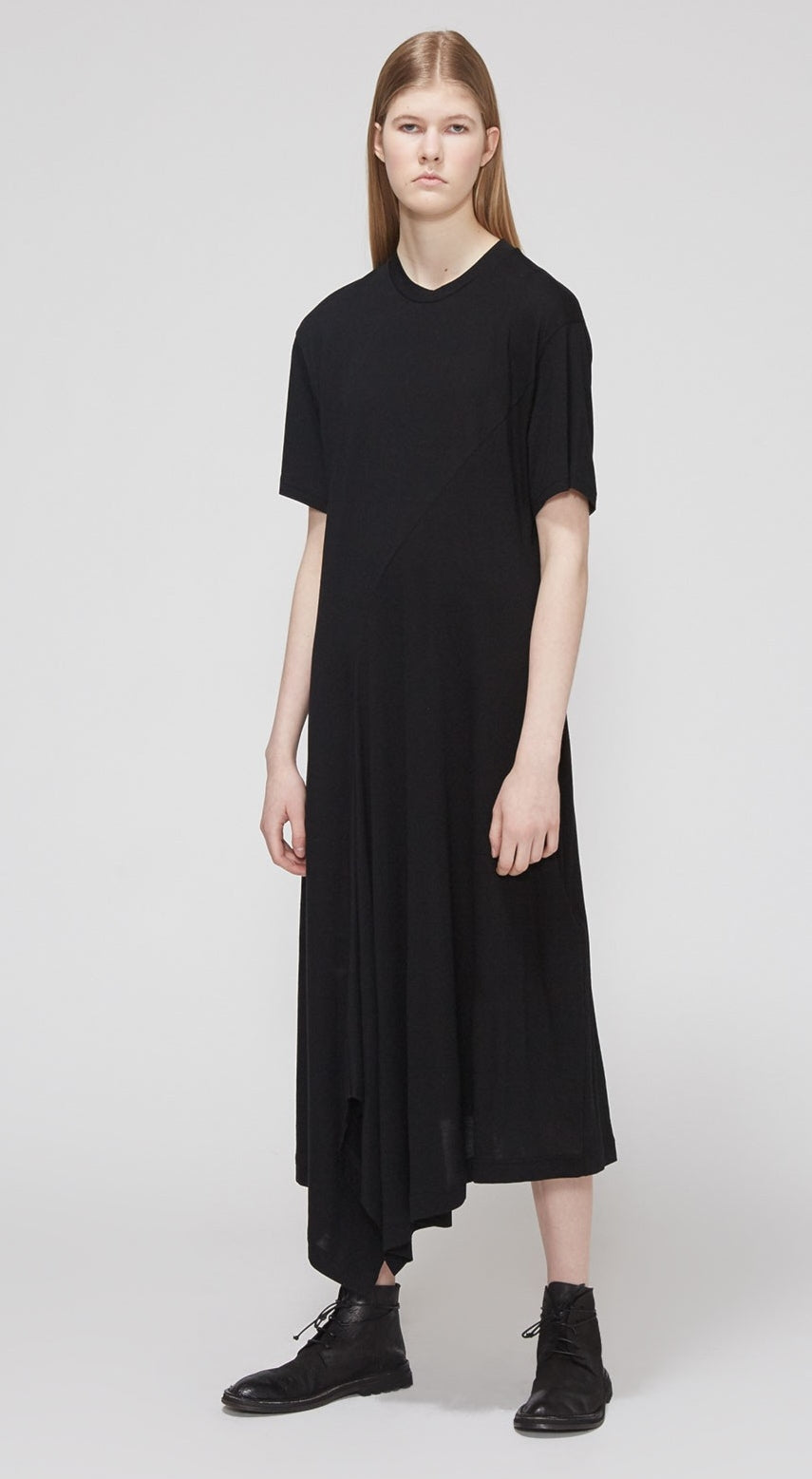YHJI YAMAMTO Asymmetrical Hem Dress / Plus Size