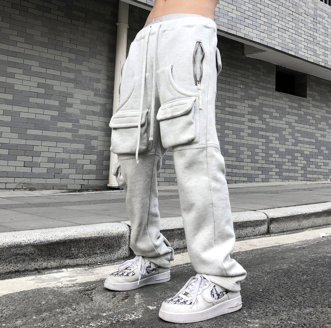 Cargo Pants Men Solid Color Black Loose Casual Jogger Pocket Elastic waist  Ankle Length Trousers at Rs 2908.99/piece | Men Cargo Pant | ID:  2851438511988