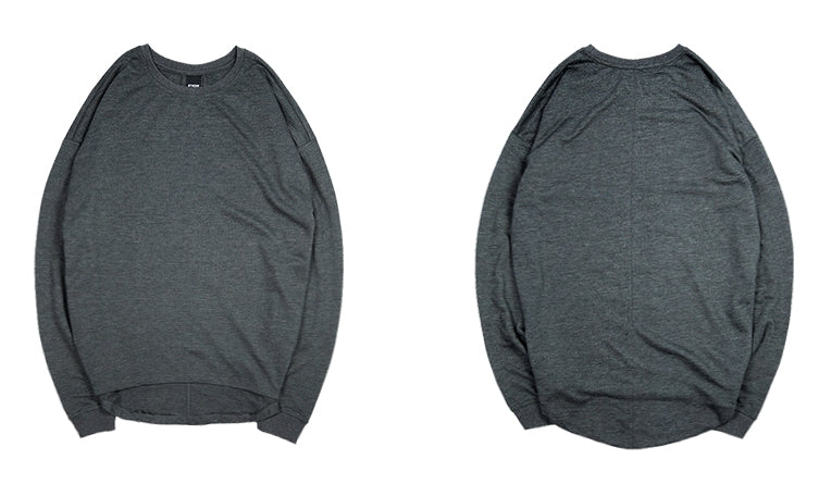 Men's Loose Streetwear Long Sleeve Essentials Crew Neck Sweatshirt