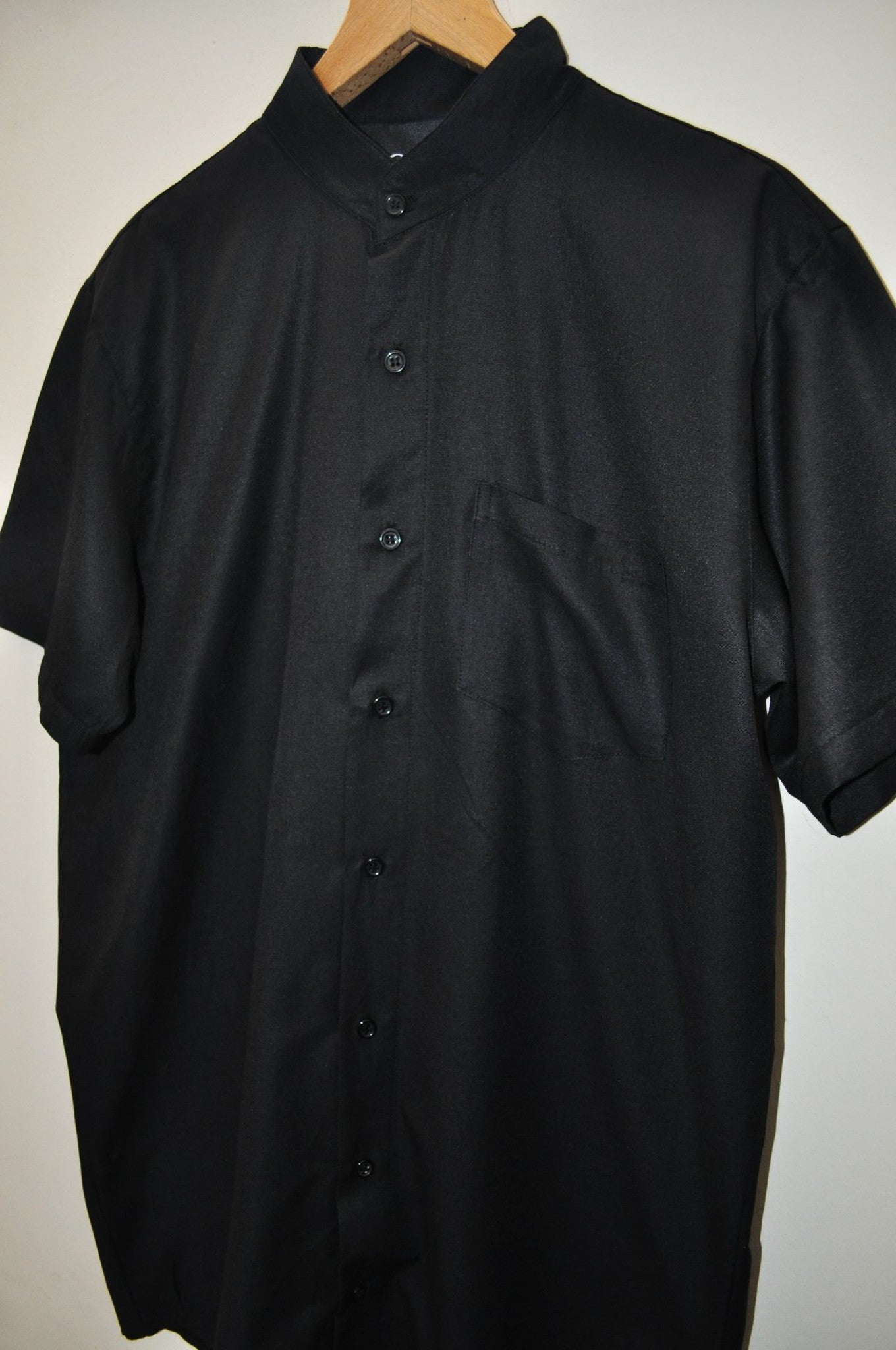 Men's Overlong Oxford Cotton Short Sleeve KW Style Shirt