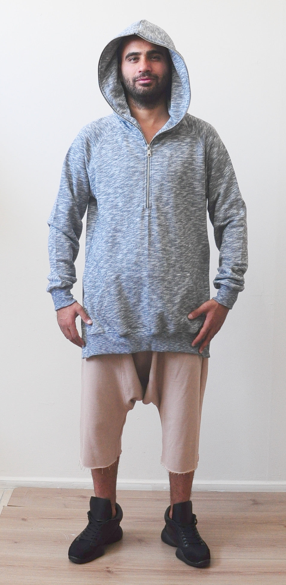 Copy of Men's Side Zip Slim Hoodie 2 main image 0