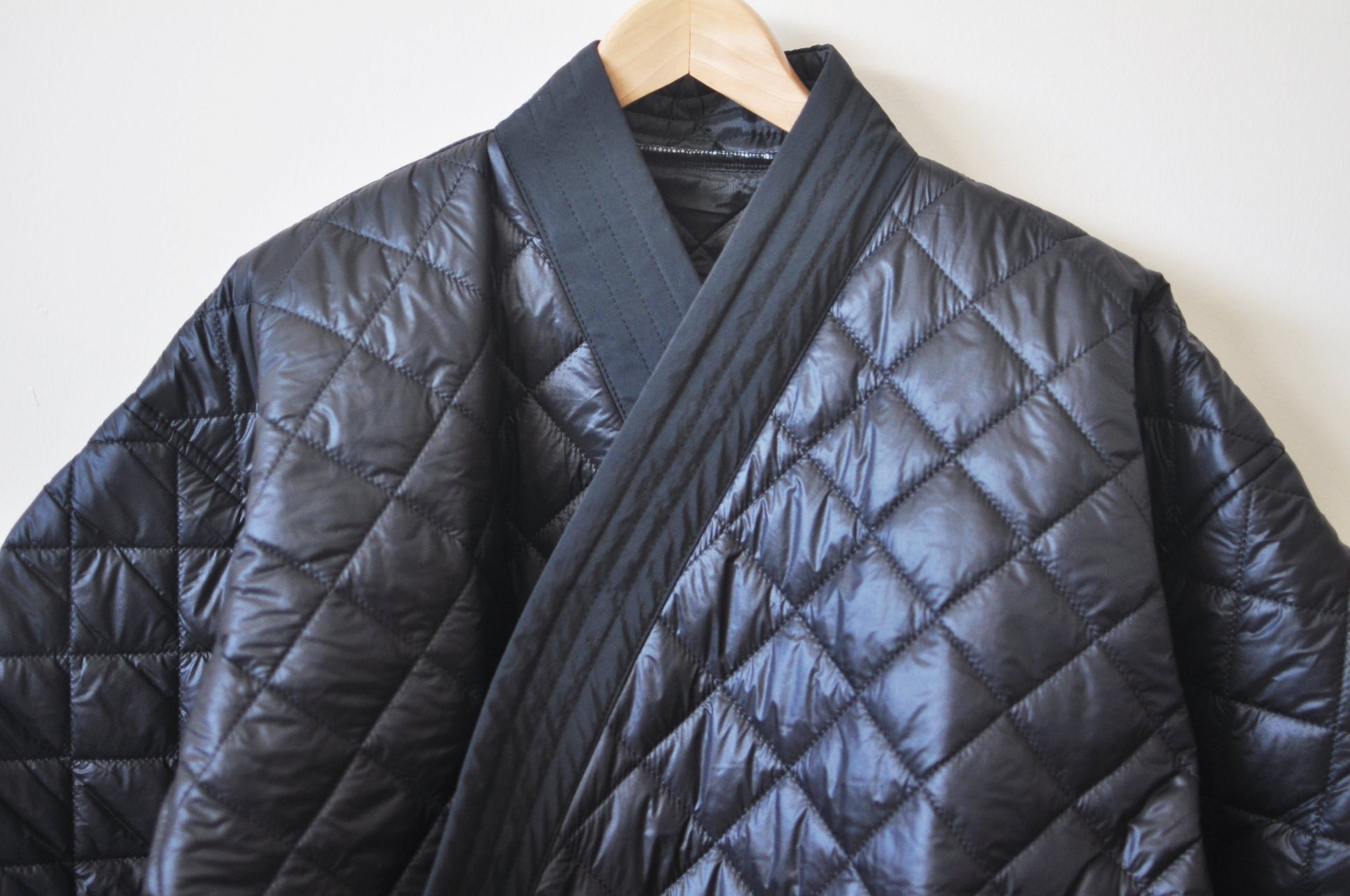 Winter V-Collar Three-quarter Sleeve Kimono /Bandage Padded Coat