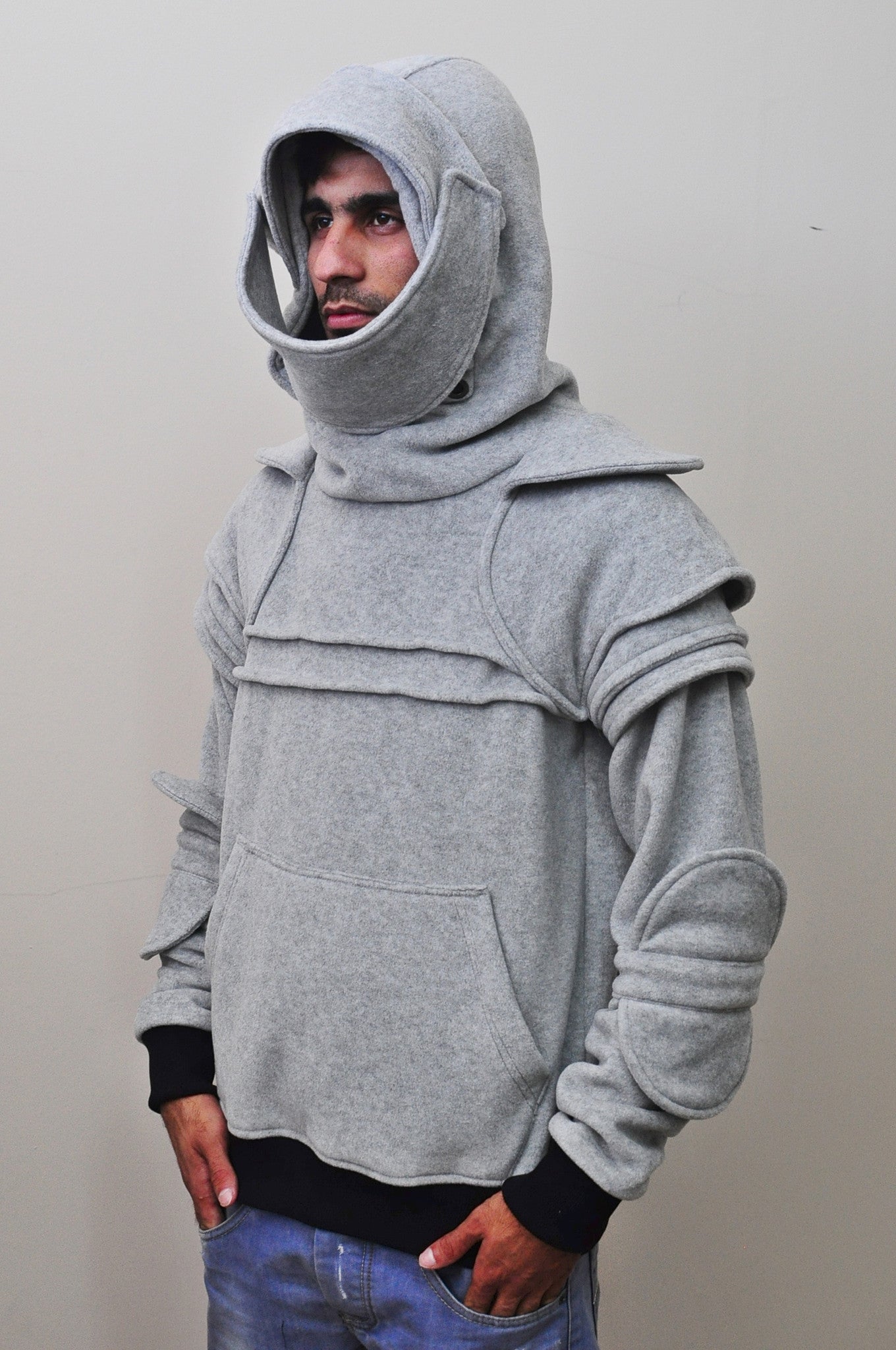 Men Duncan Armored Knight Hoodie Sweatshirt Polar Fleece Assassin's Creed