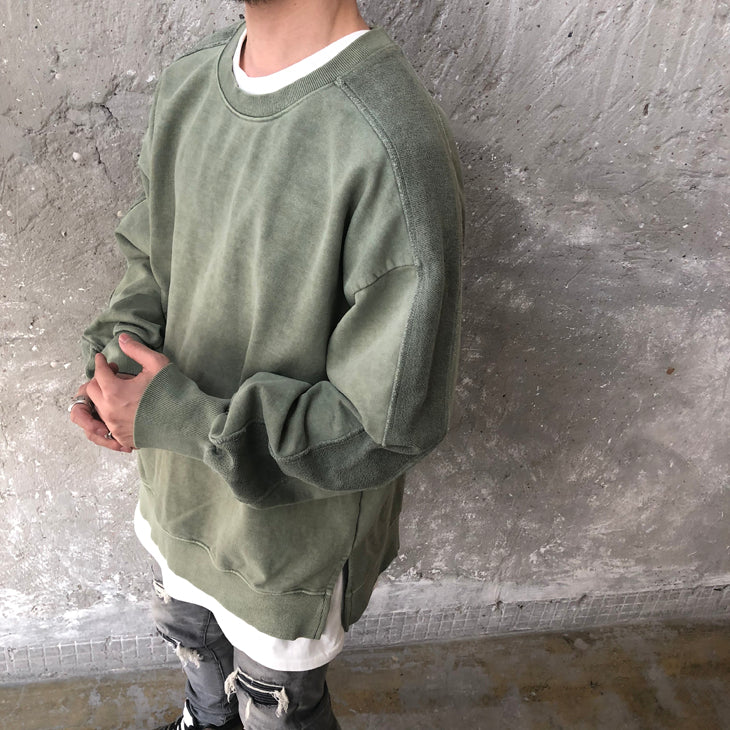 Oversized crew 2024 neck men