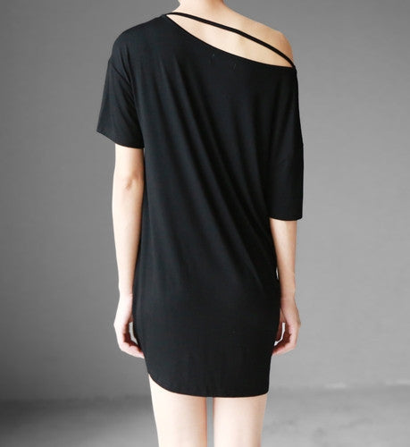 Party Top / Women's Blouse / Short Sleeve Top / Designer Blouse Top / Black Sexy Shirt