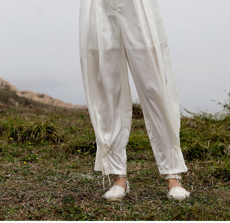 Buy LifeHe Men's Cotton Linen Harem Pants Elastic Waist Wide Leg Baggy  Hippie Yoga Beach Pants Online at desertcartINDIA
