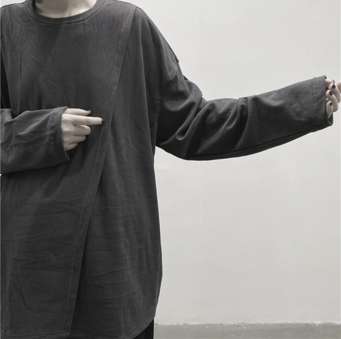 SHINOBI Men's Two Piece Look Long-Sleeve T-shirt