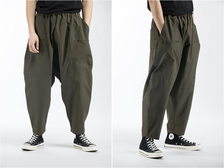 Men's Sarouel Wide Leg Trousers Japanese – Ofelya Boutique