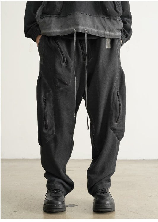 Wiaofellas New Design Drawstring Harem Pants Men's Baggy Jogging