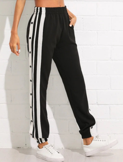 Bones Double Stripe Track Pants Black – 8&9 Clothing Co.