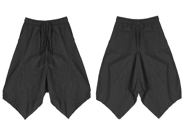 Mens Sarouel Pants - Low Big Drop Crotch Cotton Blend Jogging Pants // Handmade Track Trouser Pants